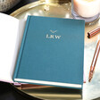 Lisa Angel Ladies' Green Personalised Constellation Fabric Notebook