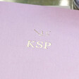 Lisa Angel Pink Personalised Constellation Fabric Notebook