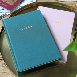 Personalised Fabric Travel Journal