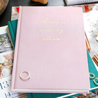 Personalised Fabric Wedding Planner Notebook