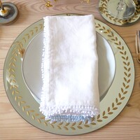 Glass Laurel Leaf Placemat