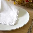 White Linen Dinner Napkin