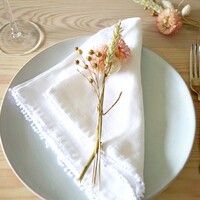 White Linen Napkin