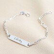 Lisa Angel Children's Personalised Sterling Silver Identity Bracelet