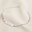 Ladies' Personalised Sterling Silver Identity Bracelet