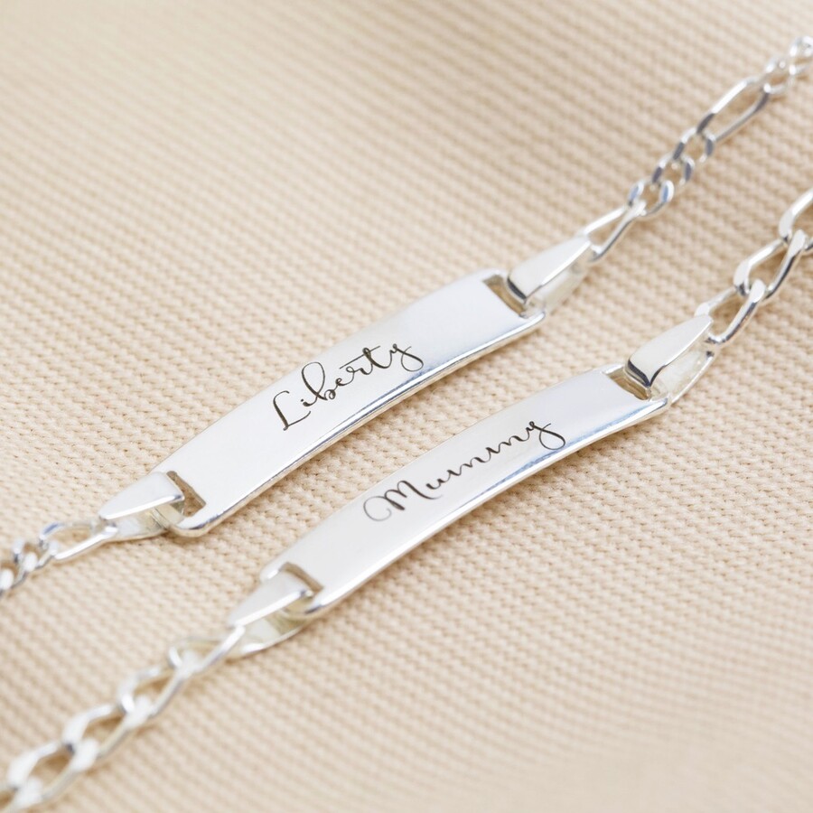 Personalised Sterling Silver Identity Bracelet Lisa Angel