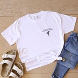 Embroidered 'Keep Going Keep Growing' T-Shirt in White