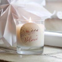 Festive 'Believe' Scented Candle