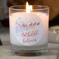 Personalised 'Believe' Scented Candle