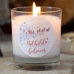 Personalised 'Believe' Scented Candle