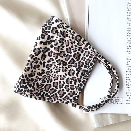 Lisa Angel Leopard Print Fabric Face Mask