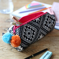 House of Disaster Fiesta Monochrome Embroidered Jacquard Pouch