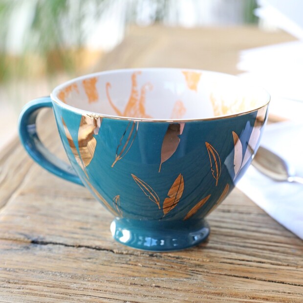 House of Disaster Heritage & Harlequin Tiger Cup in Teal House of Disaster Heritage & Harlequin Tiger Cup in Teal
