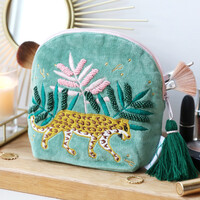 House of Disaster Savannah Leopard Make Up Bag