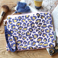 House of Disaster Savannah Leopard Print Pouch