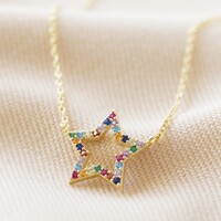 Estella Bartlett Rainbow Crystal Star Necklace