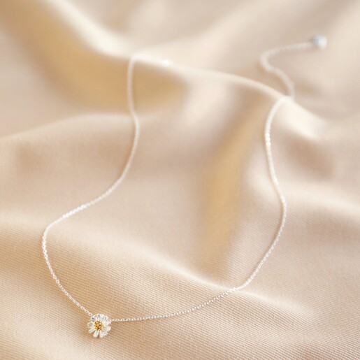 Estella Bartlett Secret Garden Silver Wildflower Necklace