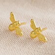 Lisa Angel Ladies' Gold Sterling Silver Bumblebee Stud Earrings