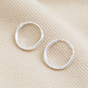 Small Sterling Silver Hoop Earrings