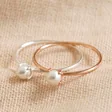 Lisa Angel Delicate Sterling Silver Pearl Rings