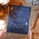 'Sprinkle Some Magic' Christmas Greeting Card