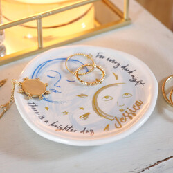 Personalised Sun and Moon Trinket Dish