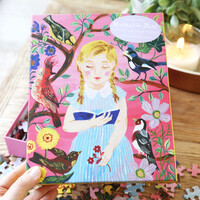 Nathalie Lété 'Girl Who Reads to Birds' Puzzle