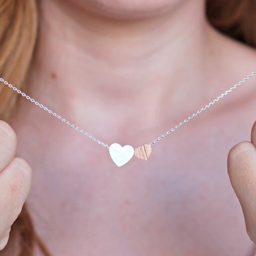 14k Mini Heart Necklace – Diamond For Love