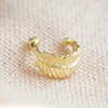 Lisa Angel Ladies' Tiny Gold Sterling Silver Feather Ear Cuff
