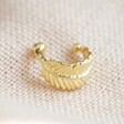 Lisa Angel Ladies' Tiny Gold Sterling Silver Feather Ear Cuff