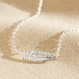 Lisa Angel Ladies' Delicate Sterling Silver Feather Necklace