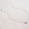 Lisa Angel Mixed Metal Rose Gold and Silver Flower Pendant Necklace