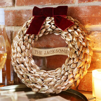 Personalised Gold Laurel Leaf Wreath