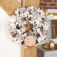 Lisa Angel Gold and White Personalised Glitter Pinecone Wreath