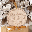 Lisa Angel Gold and White Personalised Glitter Pinecone Wreath
