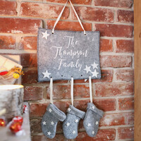 Personalised Felt Family Stockings Wall Hanging
