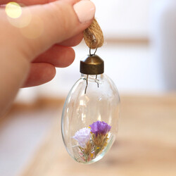 Pastel Dried Flower Bauble
