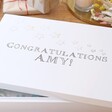 Lisa Angel Special Personalised 'Congratulations' Large White Wooden Box