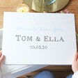 Personalised 'Happily Ever After' Large White Wooden Box