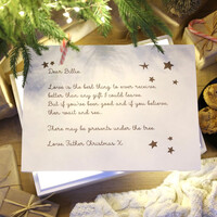 Personalised White Wooden Christmas Eve Poem Box