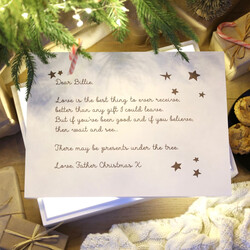 Personalised White Wooden Christmas Eve Poem Box