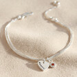 Lisa Angel Personalised Sterling Silver Birthstone Charm Bracelet