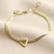 Lisa Angel Delicate Personalised Family Heart Charm Bracelet