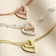Lisa Angel Ladies' Personalised Heart Outline Charm Bracelet