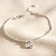 Lisa Angel Luxury Personalised Sterling Silver Family Birthstone Charm Bracelet