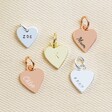 Lisa Angel Personalised Hand-Stamped Small Heart Charm