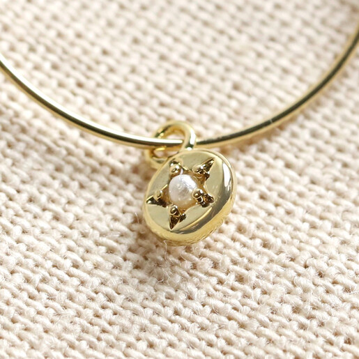 Lisa Angel Delicate Personalised Birthstone Charm Hoop Earrings