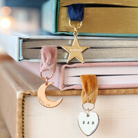 Personalised Charm and Ribbon Bookmark