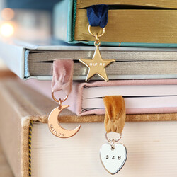 Personalised Charm and Ribbon Bookmark