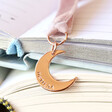 Lisa Angel Moon Personalised Charm and Ribbon Bookmark